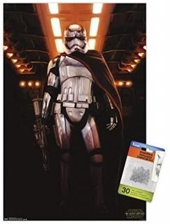 Star Wars The Force Awakens - Chrome Wall Poster with Push Pins