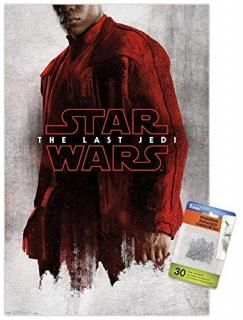 Star Wars The Last Jedi - Red Finn Wall Poster with Push Pins