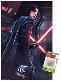 Star Wars The Last Jedi - Kylo Wall Poster with Push Pins