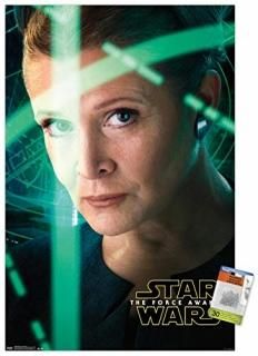Star Wars The Force Awakens - Leia Portrait Wall Poster with Push Pins