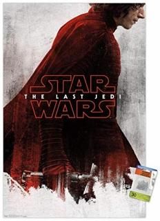 Star Wars The Last Jedi - Red Kylo Wall Poster with Push Pins