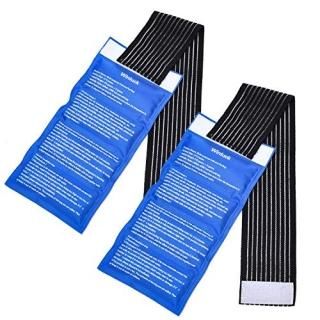 Gel Ice Cold Packs - 2-Piece Set Soft Reusable Cold/Hot Compress Provides Allevi