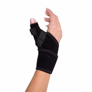 DonJoy Advantage Wrap Around Stabilizing Thumb Splint Black Adjustable Fits 5.5 