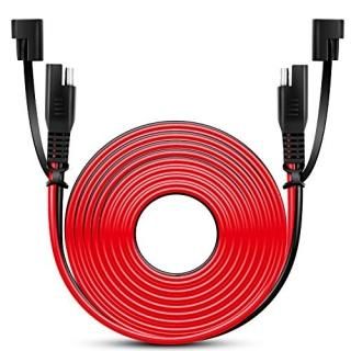 12FT SAE to SAE Extension Cable DC Extension Cord 16AWG 2 Pin Wire Harness with 