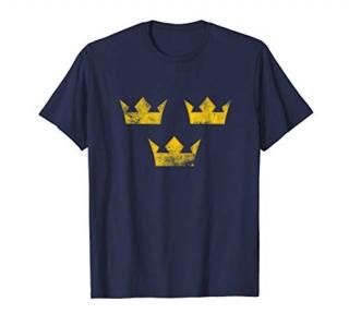 Sweden Sverige Hockey Distressed Vintage T-Shirt