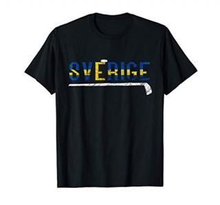 Sverige Swedish Ice Hockey Player Puck Nordic Swede Sweden T-Shirt