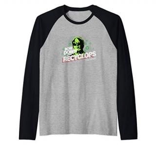 The Office Dwight Schrute Bow Down Before Recyclops Raglan Baseball Tee