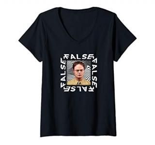 Womens The Office?Dwight False V-Neck T-Shirt