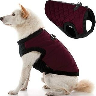 Gooby Fashion Dog Vest - Purple Large - Small Dog Sweater Bomber Dog Jacket Coat