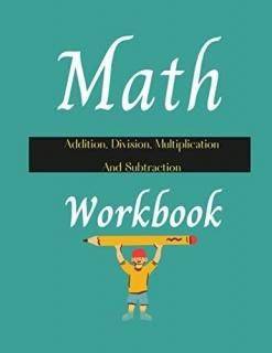 Math Addition Division Multiplication Subtraction Workbook Simple Math Practice 