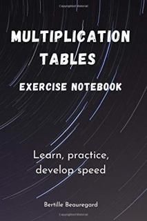 Multiplication tables exercise notebook Multiplication tables exercise book - pr