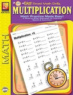 Easy Timed Math Drills Multiplication  Reproducible Activity Book