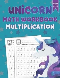 Unicorn Math Workbook Multiplication Unicorn Activity book For 3rd Grade 4th Gra