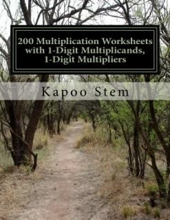200 Multiplication Worksheets With 1-digit Multiplicands 1-digit Multipliers Mat