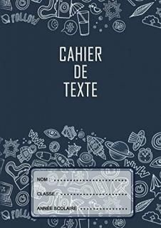 cahier de texte format A4 150 pages + table de multiplication