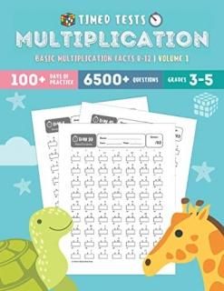 Timed Tests Multiplication Basic Multiplication Facts 0-12 Volume 1 Multiplicati