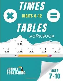 Times Tables Workbook Multiplication Practice Book for 7-10 Year Olds KS2 Maths