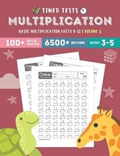 Timed Tests Multiplication Basic Multiplication Facts 0-12 Volume 3 Multiplicati