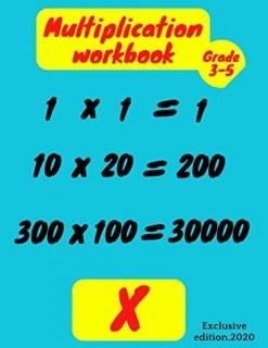 multiplication workbook for 3rd-5th grade 3 levels of multiplication problems