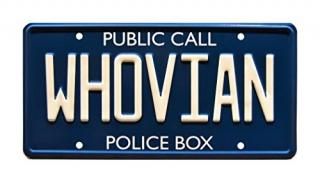 Whovian  Metal Stamped License Plate
