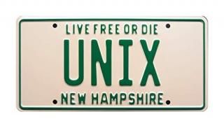 Bill Shannon  Unix  Metal Stamped License Plate