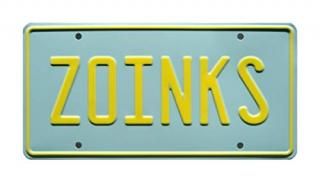 Celebrity Machines Scooby Doo  Zoinks  Metal Stamped License Plate