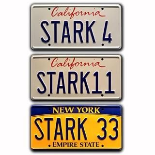 Celebrity Machines Iron Man + Avengers  Tony Stark  Metal Stamped License Plates