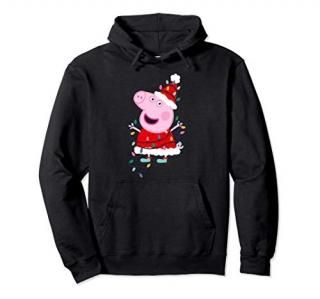 Peppa Pig Christmas Lights Pullover Hoodie