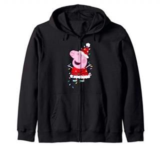 Peppa Pig Christmas Lights Zip Hoodie
