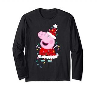 Peppa Pig Christmas Lights Long Sleeve T-Shirt