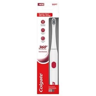 Colgate 360 Advanced Sonic Battery Power Toothbrush Soft Whitening 1 Count
