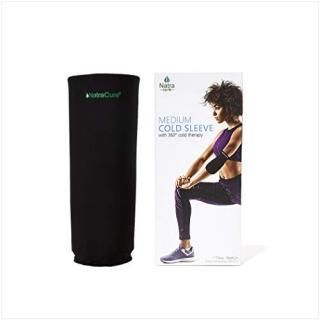 NatraCure Gel Cold Sleeve Wrap - Medium Reusable Ice Therapy Sleeve for Pain and