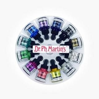 Dr. Ph. Martin's Iridescent Calligraphy Color 1.0 oz Set of 12 Set 1