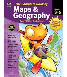 Carson Dellosa Complete Book of Maps and Geography Workbook for Kids?Grades 3-6 