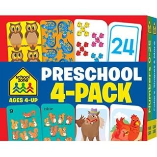 Preschool Ages Flash Card 4-pk
