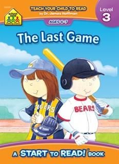 SCHOOL ZONE - The Last Game Start to Read!? Level 3 Ages 6 to 7 Rhyming Early Re