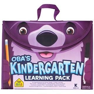 School Zone - Obas Kindergarten Learning Pack - Ages 5-6 Workbook Flash Cards E