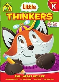 School Zone - Little Thinkers Kindergarten Workbook - 64 Pages Ages 5 to 6 Alpha