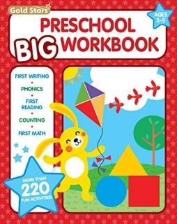 Preschool Big Workbook Ages 3 - 5 220+ Activities First Writing Phonics First Ma