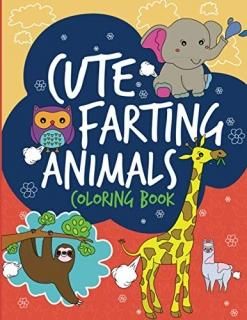Cute Farting Animals Coloring Book