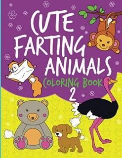 Cute Farting Animals Coloring Book 2