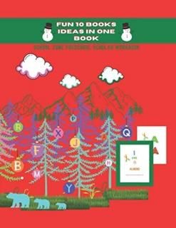 Fun 10 Books Ideas in One Book School Zone Preschool Scholar Workbook Christmas 
