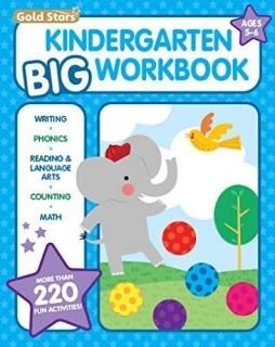 Kindergarten Big Workbook Ages 5 -6 220+ Activities Writing Phonics Reading & La