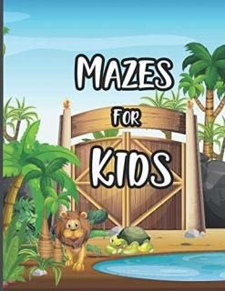 Mazes For Kids Mazes Book For kids 4-8Mazes Activity WorkbookPreschool1st GradeH
