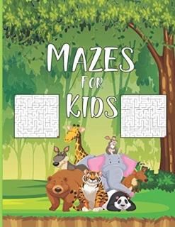 Mazes For Kids Mazes Activity Workbook For Kids 4-8MazesChildreans Brain Skill D
