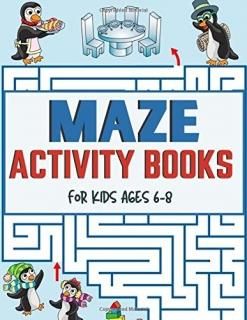 Maze Activity Books For Kids Ages 6-8 Maze Activity Books for Kids Workbook for 