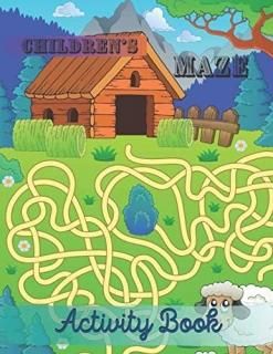 Children's Maze Activity Book Maze Activity Books for Kids Workbook for Games Pu
