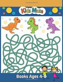 Kids Maze Books Ages 4-6 Maze Activity Books for Kids Workbook for Games Puzzles
