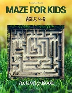 Maze For kids Ages 4-8 - Activity Book Maze Activity Books for Kids Workbook for