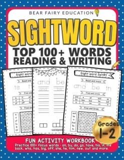 Sightword Top 100+ Words Reading & Writing 1st 2nd Grade Activity Workbook 1st G